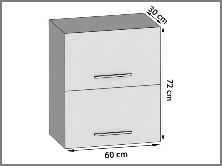 Konyhaszekrény Belini felső INF SGP2-60/1/WT/BSR/0/B1