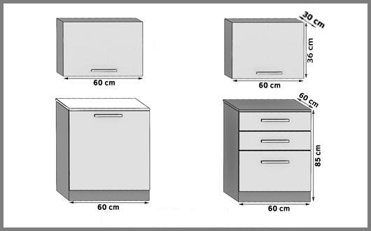Konyhabútor Belini 120 cm királyi ébenfa, munkalappal TOR VULCANO/2/WT/HK/0/T