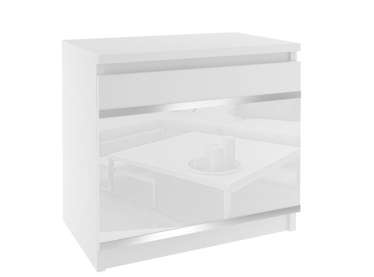 Éjjeliszekrény Belini fehér BH SN1/1/W/W/4W/0