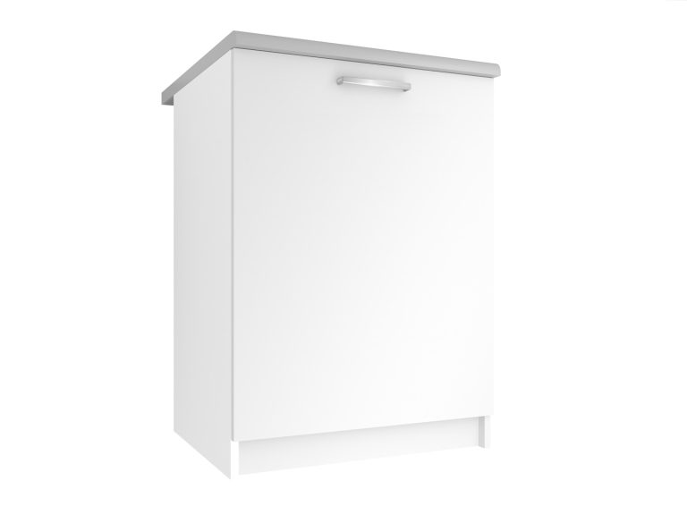 Konyhaszekrény Belini alsó 60 cm fehér matt munkalappal TOR SD60/0/WT/WT/0/E