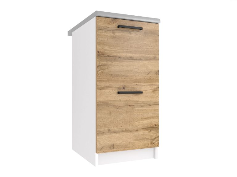 Alsó konyhaszekrény munkalap nelkul 40 cm tolgy wotan TOR SD2-40/0/WT/DW/BB/B1