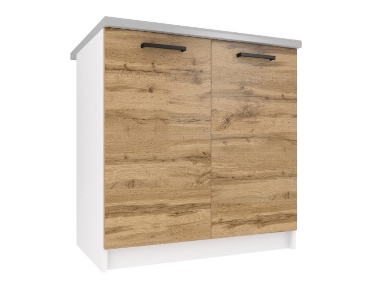 Alsó konyhaszekrény munkalap nelkul 80 cm tolgy wotan TOR SD80/0/WT/DW/0/B1