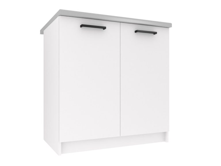 Alsó konyhaszekrény munkalap nelkul  80 cm fehér TOR SD80/0/WT/WT/0/B1