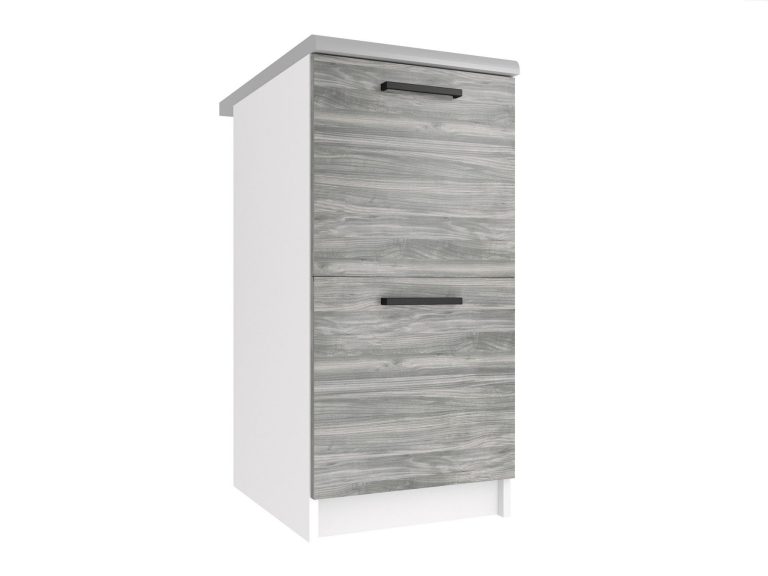 Konyhaszekrény Belini alsó 40 cm szürke munkalap nélkül TOR SD2-40/0/WT/GW/0/B1 