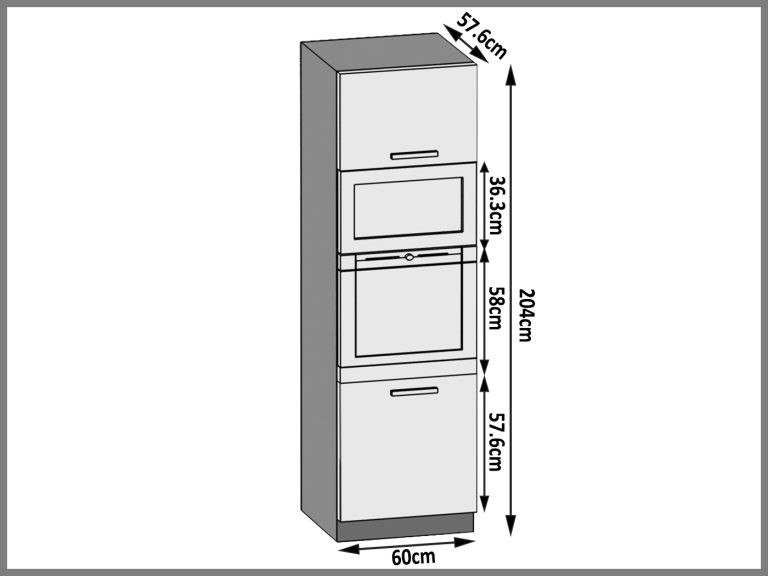 Konyhaszekrény alsó  INF SSP60/0/WT/WB/0/F 
