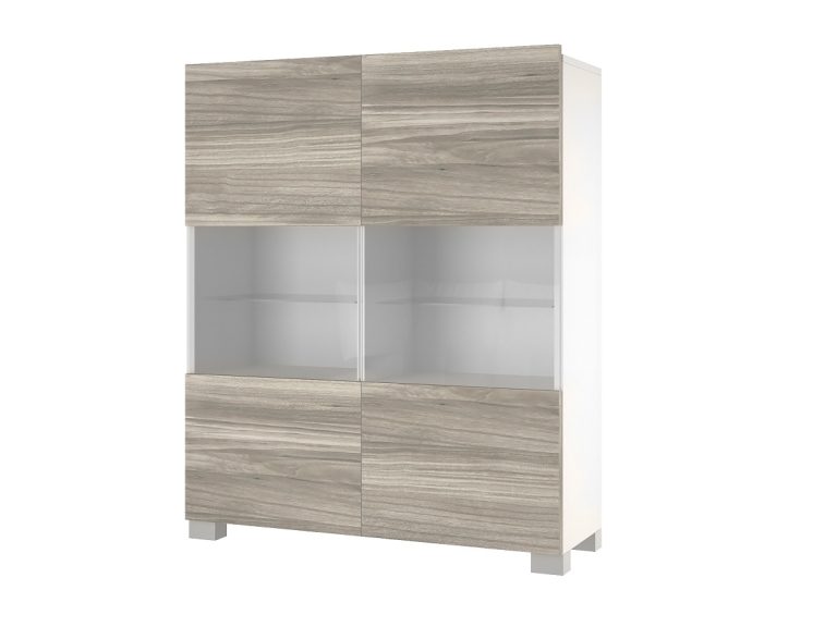 Komód Belini szürke antracit Glamour wood  IMP KOM1/3/W/GW1/0/0