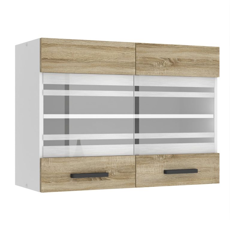 Konyhaszekrény Belini Premium Full Version felső 80 cm tolgy sonoma TOR SGW80/0/WT/DS/0/B1/PP
