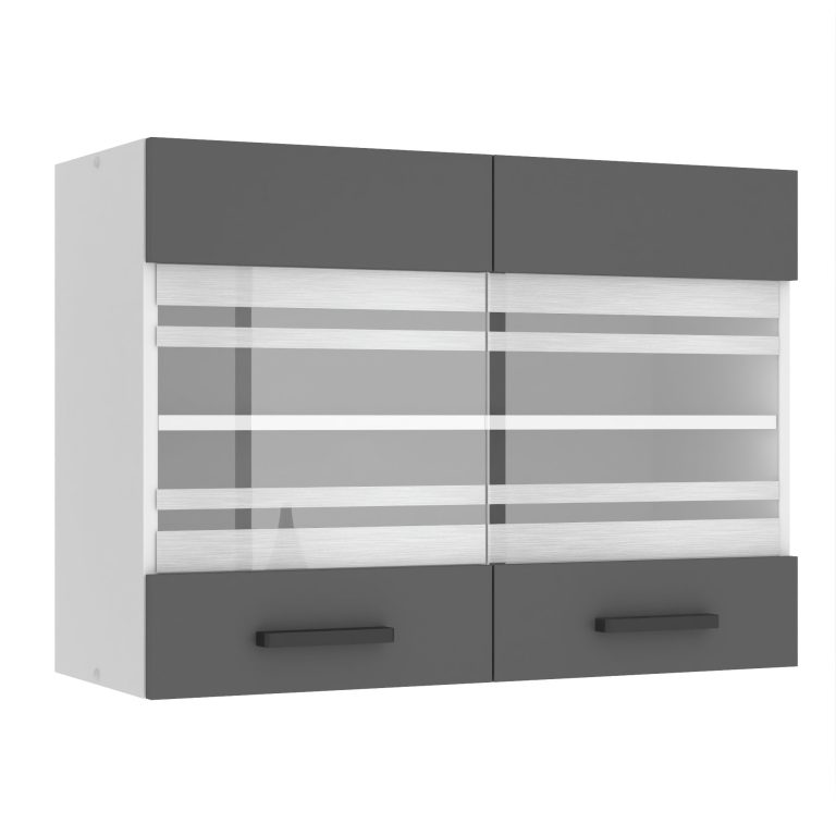 Konyhaszekrény Belini Premium Full Version felső 80 cm szurke matt TOR SGW80/0/WT/SR/0/B1/PP