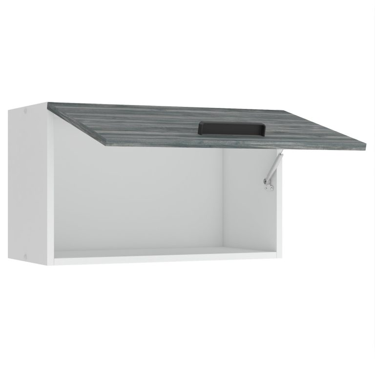 Konyhaszekrény Belini Premium Full Version páraelszívó felett 60 cm szurke antracit Glamour Wood TOR SGP60/0/WT/GW/0/B1/PP