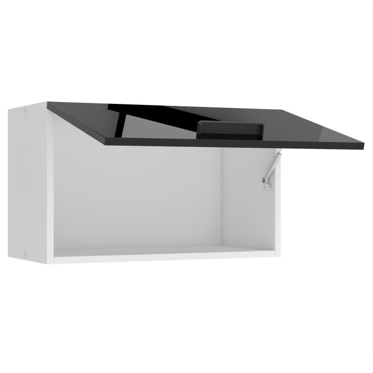 Konyhaszekrény Belini Premium Full Version páraelszívó felett 60 cm fekete fényú INF SGP60/0/WT/B/0/B1/PP