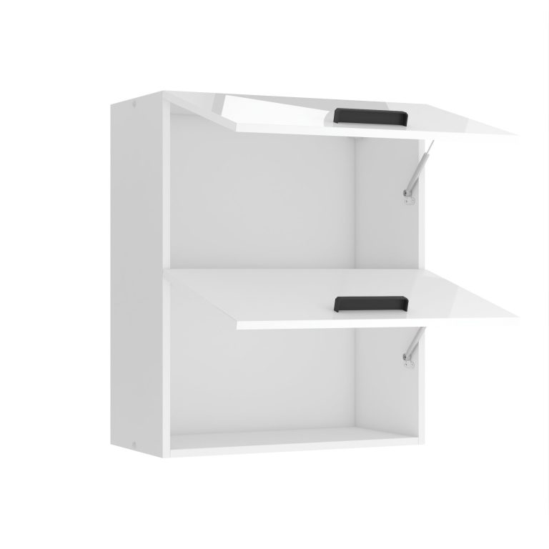 Konyhaszekrény Belini Premium Full Version felső 60 cm fehér fényú 
INF SGP2-60/0/WT/W/0/B1/PP