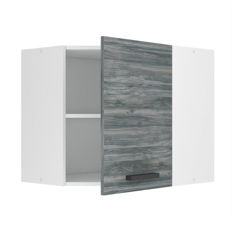 Sarok konyhaszekrény Belini Premium Full Version felső 60 cm szurke antracit Glamour Wood TOR SGN60/0/WT/GW/0/B1/PP