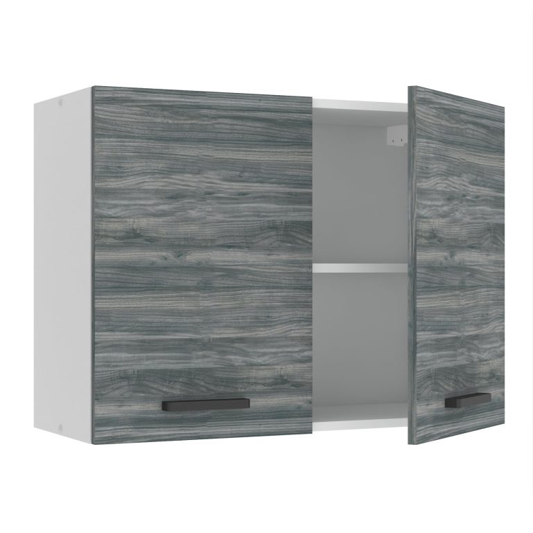 Konyhaszekrény Belini Premium Full Version felső 80 cm szurke antracit Glamour Wood TOR SG80/0/WT/GW/0/B1/PP
