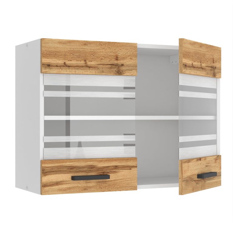 Konyhaszekrény Belini Premium Full Version felső 80 cm tolgy wotan TOR SGW80/0/WT/DW/0/B1/PP