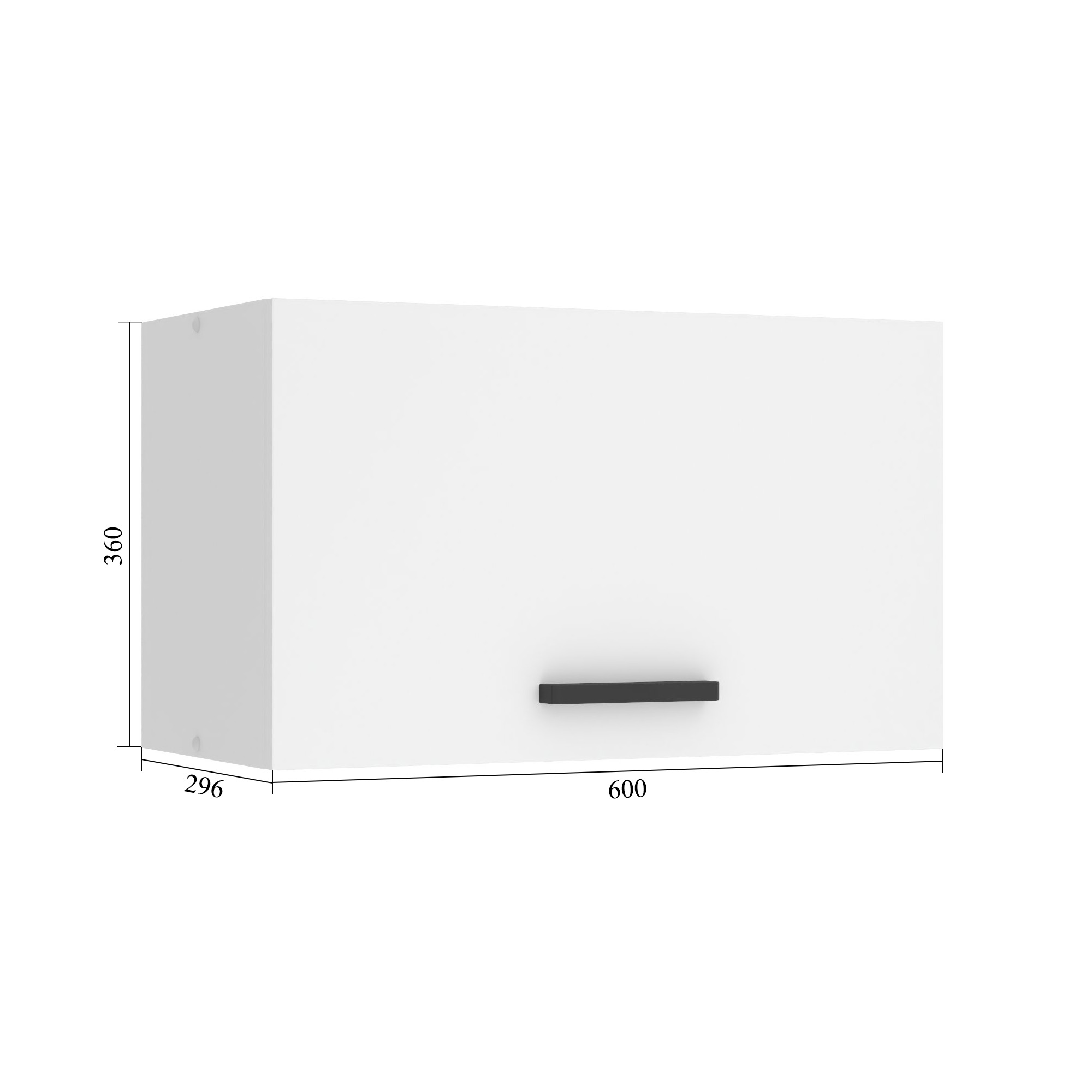 Konyhaszekrény Belini Premium Full Version páraelszívó felett 60 cm fekete fényú INF SGP60/0/WT/B/0/B1/PP
