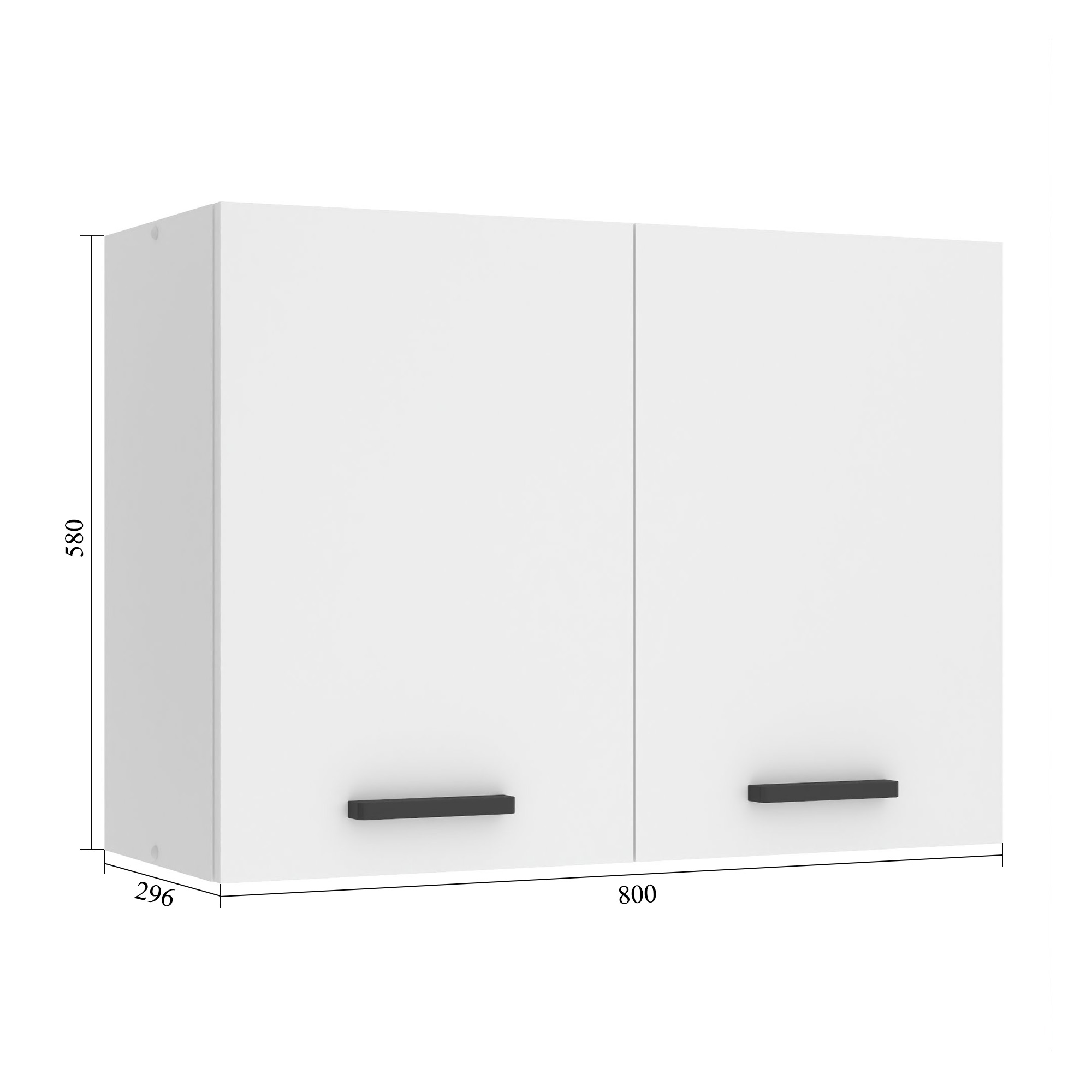 Konyhaszekrény Belini Premium Full Version felső 80 cm szurke antracit Glamour Wood TOR SG80/0/WT/GW/0/B1/PP
