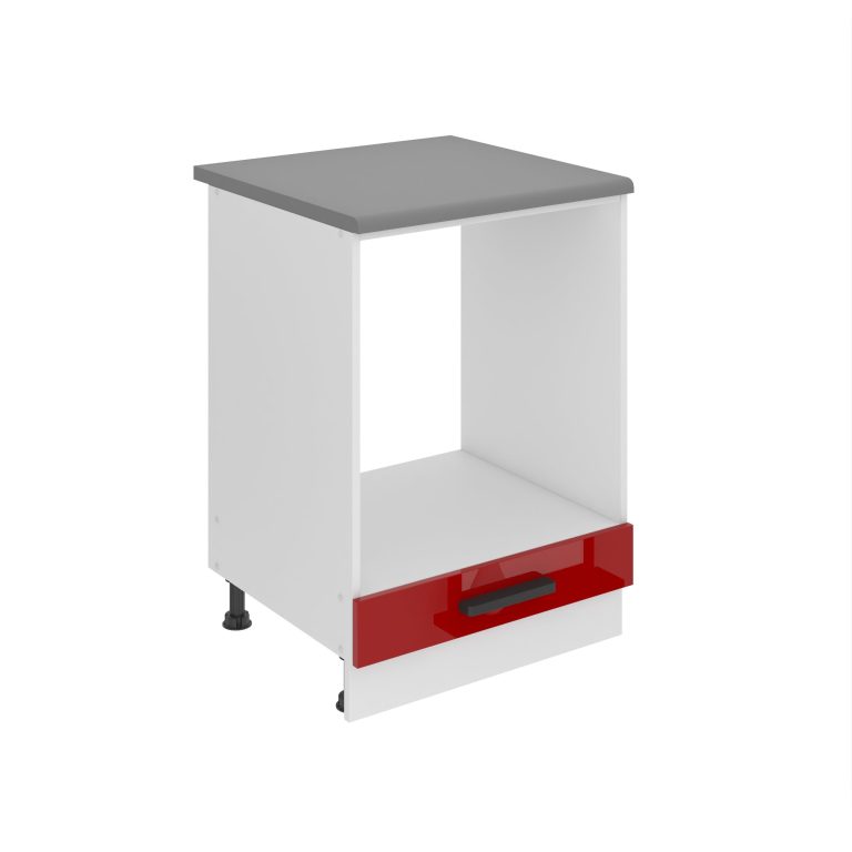 Konyhaszekrény Belini Premium Full Version beépített tűzhelyhez 60 cm piros fényú munkalappal INF SDP60/0/WT/R/B/B1/PP

