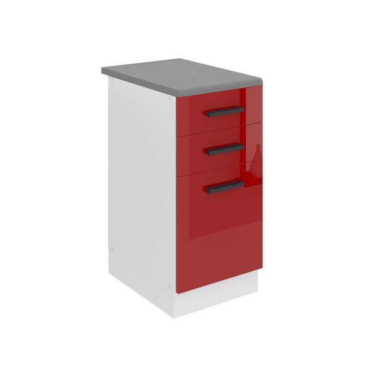 Konyhaszekrény alsó 40 cm fiókokkal INF SDSZ40WS/0/WT/R/B/B1/PP 