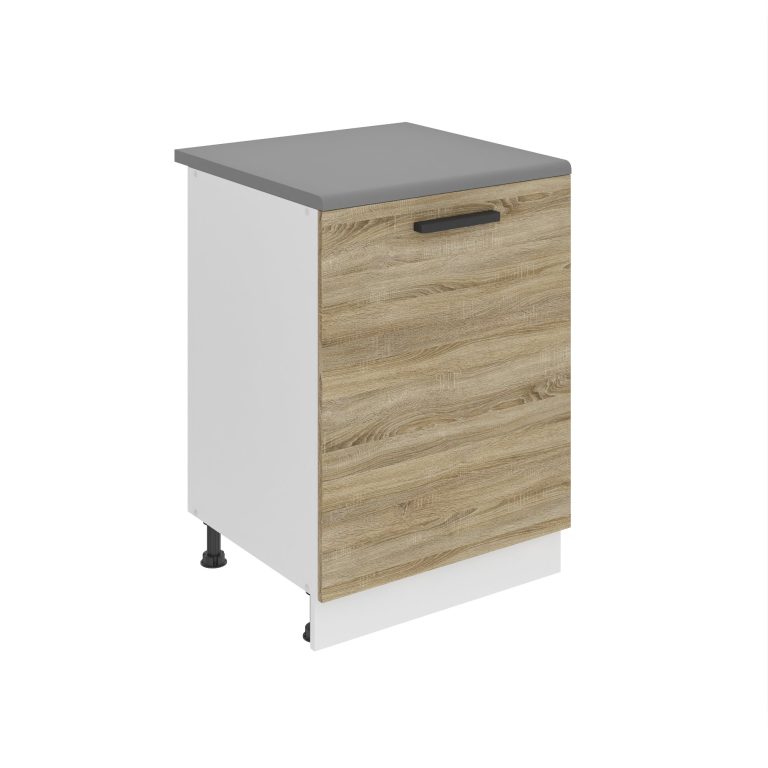 Konyhaszekrény Belini Premium Full Version alsó 60 cm tolgy sonoma munkalappal TOR SD60/0/WT/DS/B/B1/PP