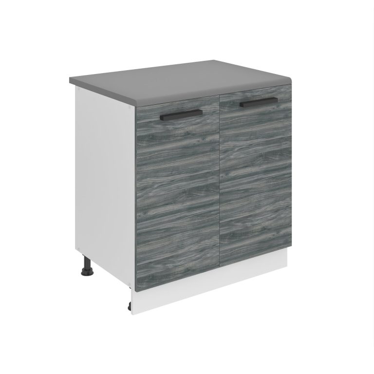 Konyhaszekrény Belini Premium Full Version alsó 80 szurke antracit Glamour Wood munkalappal TOR SD80/0/WT/GW/B/B1/PP
