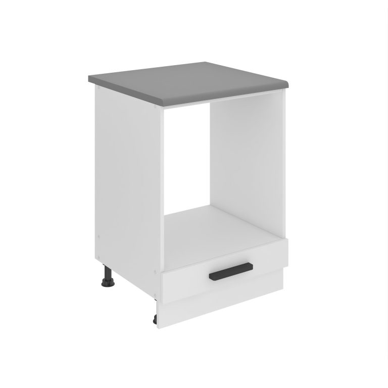 Konyhaszekrény Belini Premium Full Version beépített tűzhelyhez 60 cm fehér matt munkalappal TOR SDP60/0/WT/WT/B/B1/PP
