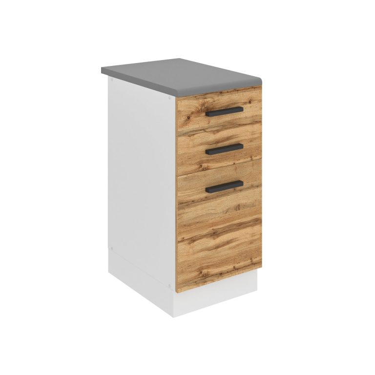 Konyhaszekrény alsó 40 cm fiókokkal TOR SDSZ40WS/0/WT/DW/B/B1/PP