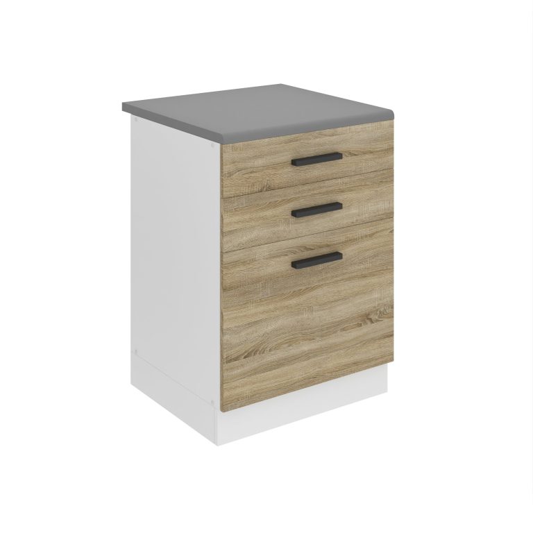 Konyhaszekrény alsó 60 cm fiókokkal TOR SDSZ60WS/0/WT/DS/B/B1/PP 