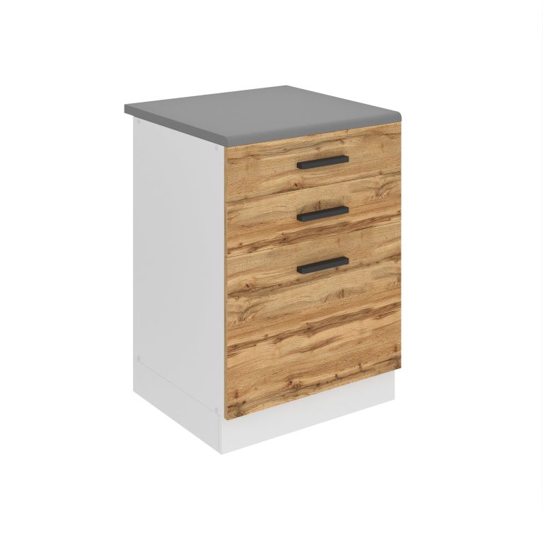Konyhaszekrény alsó 60 cm fiókokkal TOR SDSZ60WS/0/WT/DW/B/B1/PP 