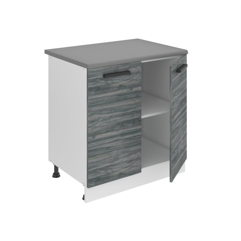 Konyhaszekrény Belini Premium Full Version alsó 80 szurke antracit Glamour Wood munkalappal TOR SD80/0/WT/GW/B/B1/PP
