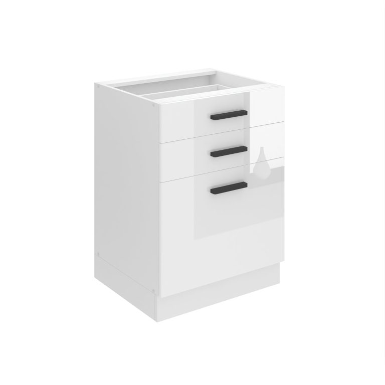 Konyhaszekrény alsó 60 cm fiókokkal INF SDSZ60WS/0/WT/W/0/B1/PP 