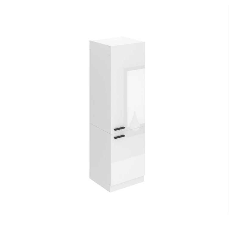 Magas konyhaszekrény Beleni Premium Full Version beépített hűtőhöz 60 cm fehér fényú INF SSL60/0/WT/W/0/B1/PP