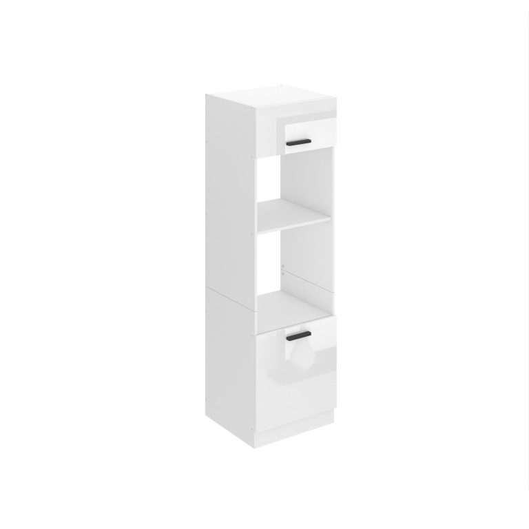 Magas konyhaszekrény Beleni Premium Full Version beépített tűzhelyhez 60 cm fehér matt INF SSP60/0/WT/W/0/B1/PP