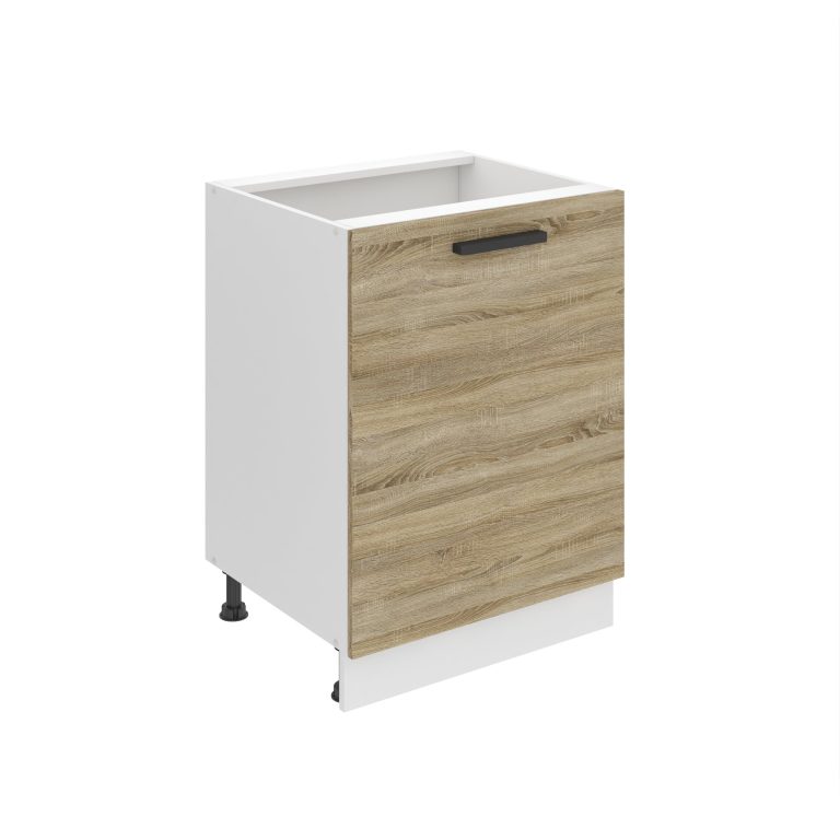 Konyhaszekrény Belini Premium Full Version alsó 60 cm tolgy sonoma munkalap nélkül TOR SD60/0/WT/DS/0/B1/PP
