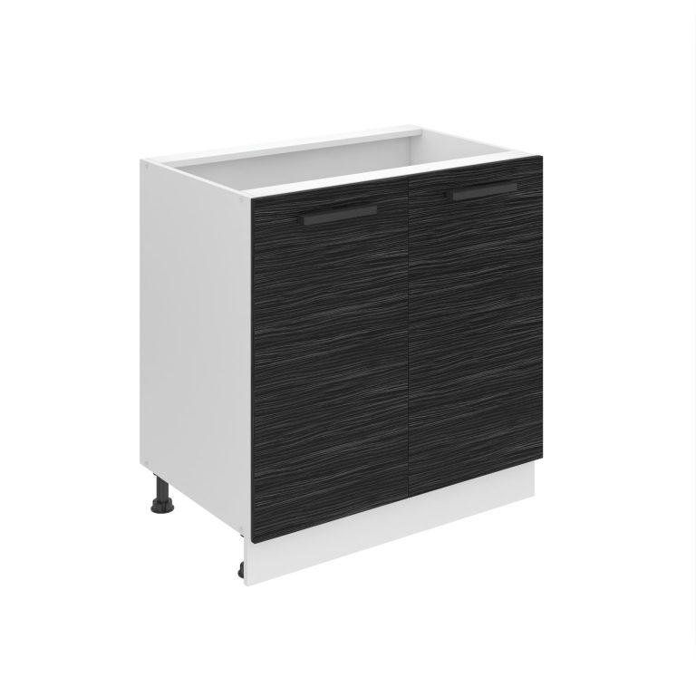 Konyhaszekrény Belini alsó 80 cm ebénfa munkalap nélkül TOR SD80/0/WT/HK/0/B1/PP
