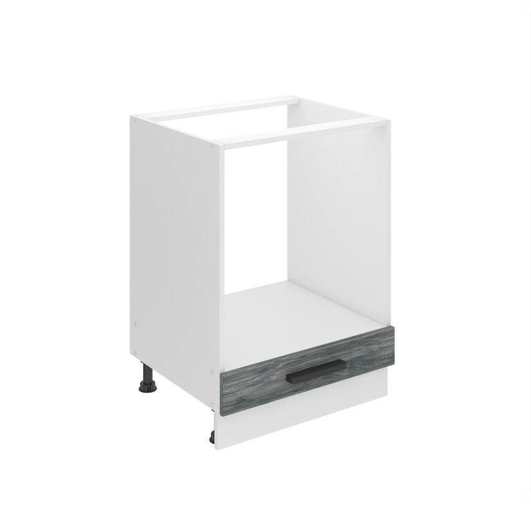 Konyhaszekrény Belini Premium Full Version beépített tűzhelyhez 60 cm szurke antracit Glamour Wood munkalap nélkül TOR SDP60/0/WT/GW/0/B1/PP

