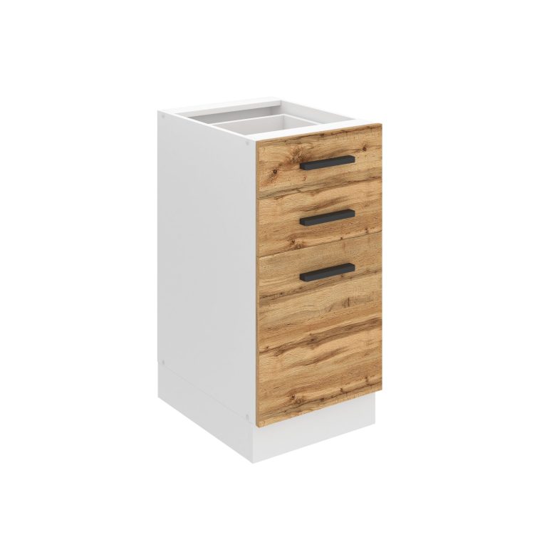 Konyhaszekrény alsó 40 cm fiókokkal TOR SDSZ40WS/0/WT/DW/0/B1/PP 