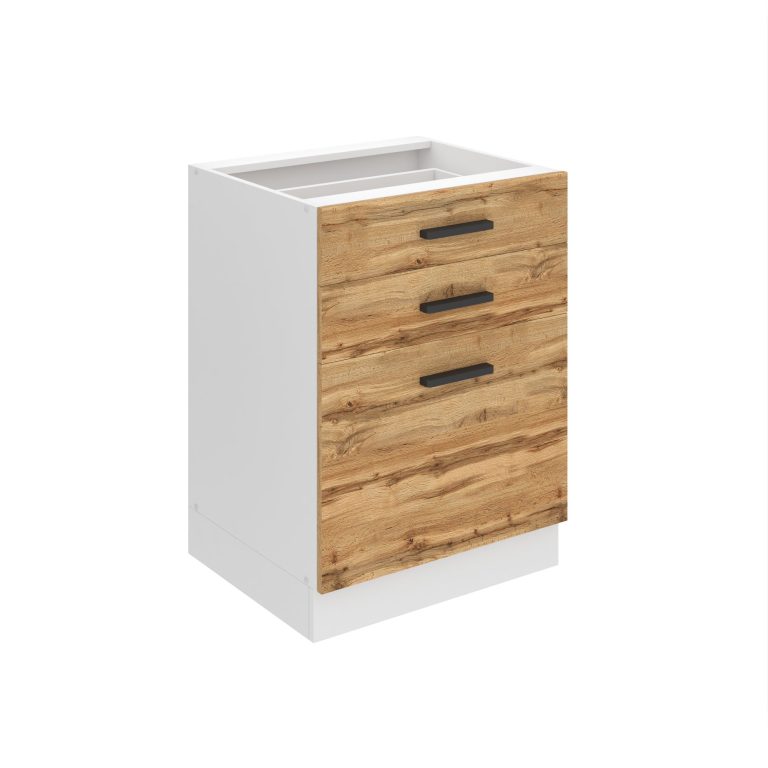 Konyhaszekrény alsó 60 cm fiókokkal TOR SDSZ60WS/0/WT/DW/0/B1/PP 