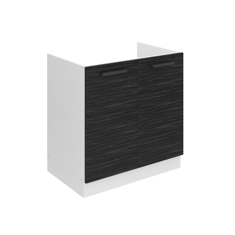 Konyhaszekrény Belini Premium Full Version mosogatóhoz 80 cm ebénfa munkalap nélkül TOR SDZ80/0/WT/HK/0/B1/PP
