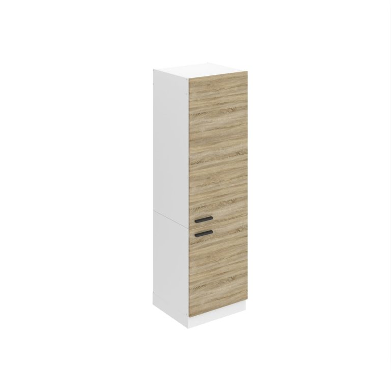 Magas konyhaszekrény Beleni Premium Full Version beépített hűtőhöz 60 cm tolgy sonoma TOR SSL60/0/WT/DS/0/B1/PP