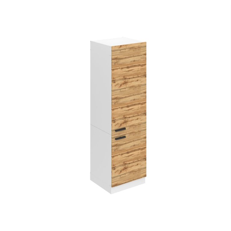 Magas konyhaszekrény Beleni Premium Full Version beépített hűtőhöz 60 cm tolgy wotan TOR SSL60/0/WT/DW/0/B1/PP