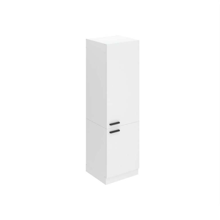 Magas konyhaszekrény Beleni Premium Full Version beépített hűtőhöz 60 cm fehér matt TOR SSL60/0/WT/WT/0/B1/PP