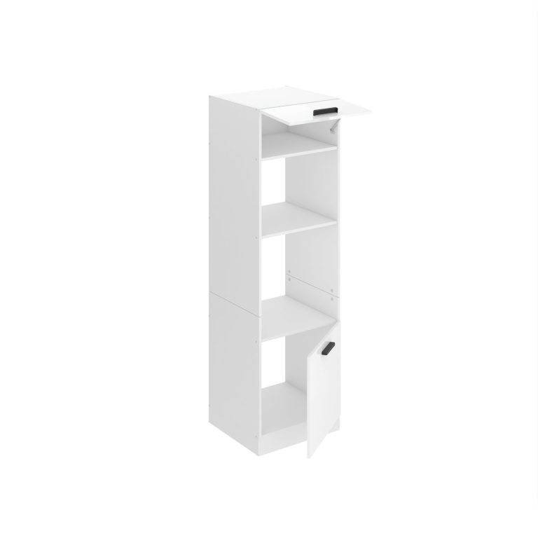 Magas konyhaszekrény Beleni Premium Full Version beépített tűzhelyhez 60 cm fehér matt INF SSP60/0/WT/W/0/B1/PP