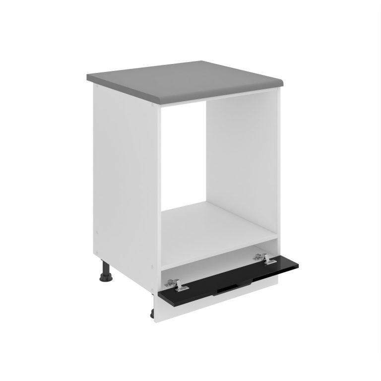  Konyhaszekrény Belini Premium Full Version beépített tűzhelyhez 60 cm fekete fényú munkalap nélkül INF SDP60/0/WT/B/0/B1/PP
