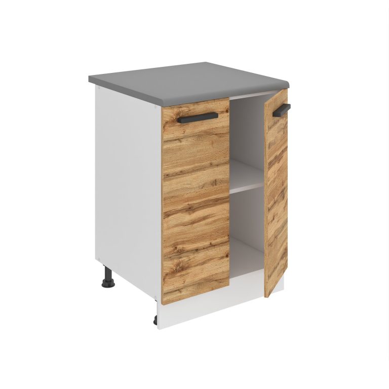 Konyhaszekrény Belini Premium Full Version alsó 60 cm tolgy wotan munkalap nélkül TOR SD2-60/0/WT/DW/0/B1/PP
