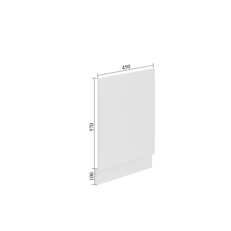 Mosogató panel Belini Premium Full Version 45 cm fehér matt munkalap nélkül TOR PO45/0/WT/WT/0/B1/PP