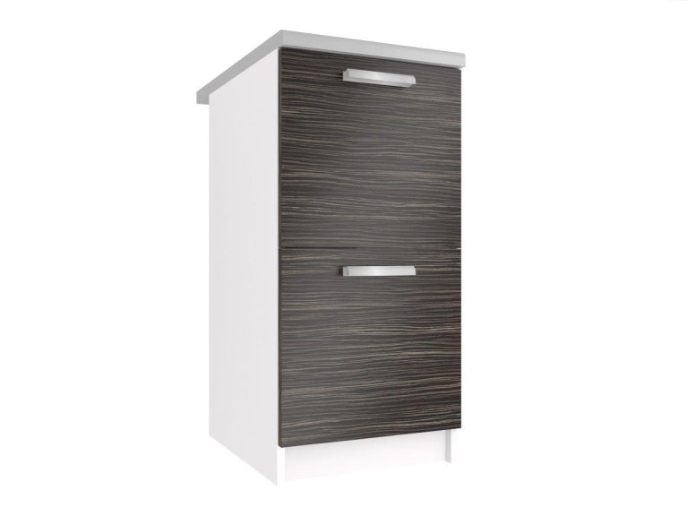 Konyhaszekrény Belini alsó 40 cm ebénfa munkalap nélkül TOR SD2-40/0/WT/HK/BB/T