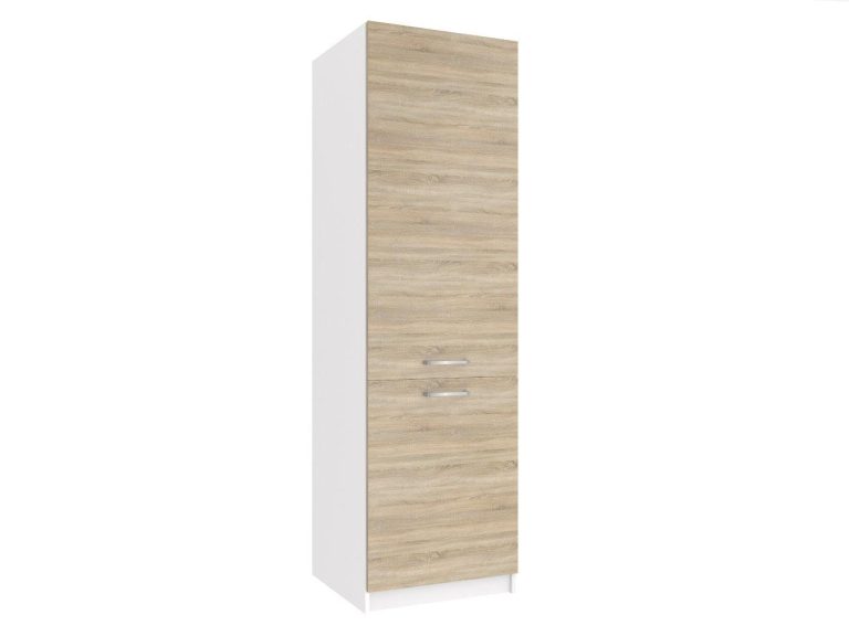 Magas konyhaszekrény Belini beépített hűtőhöz 60 cm tolgy sonoma TOR SSL60/0/WT/DS/0/P
