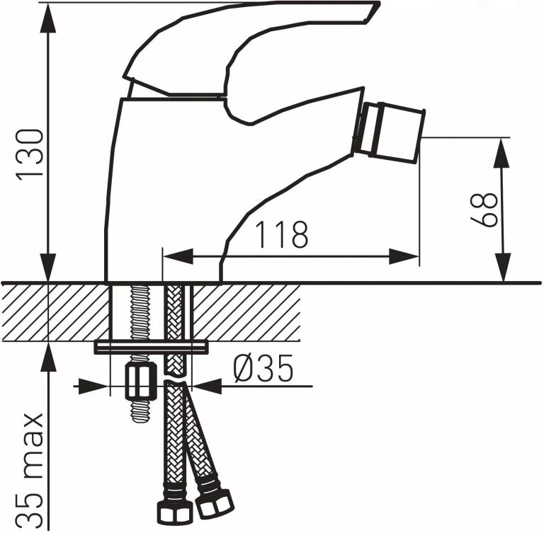 Bidé csaptelep FERRO TURYN 006
