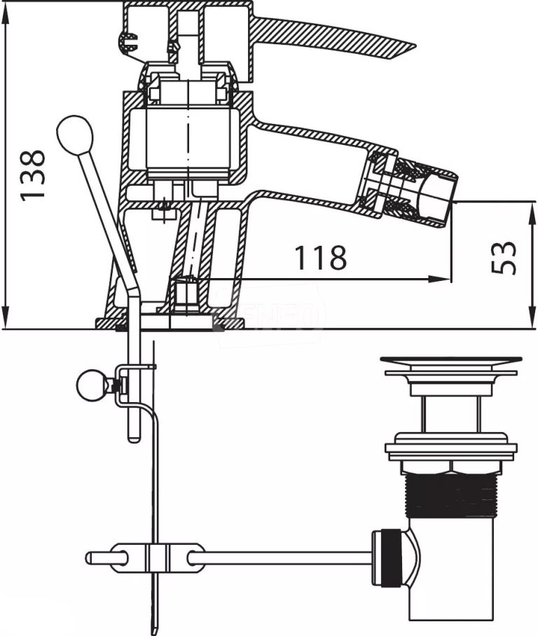 Bidé csaptelep FERRO TURYN 016