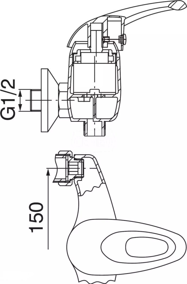Zuhany csaptelep FERRO MILANO 008